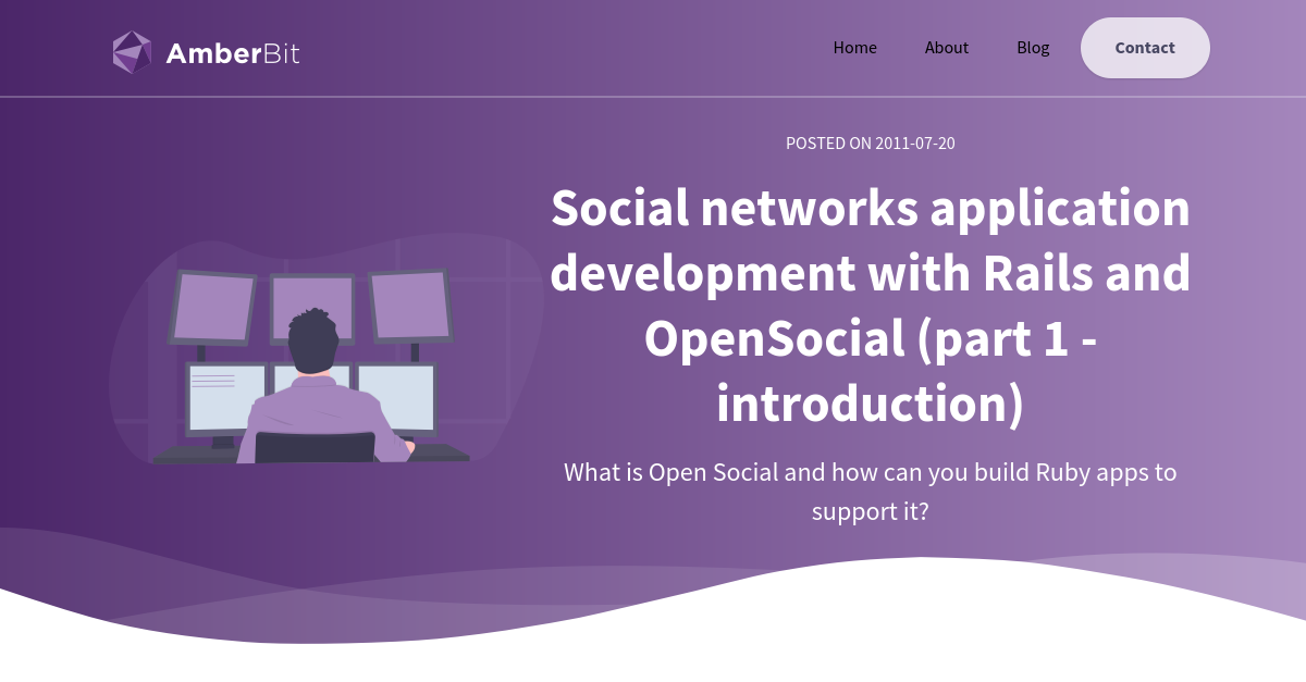 Social networks application development with Rails and OpenSocial (part ...