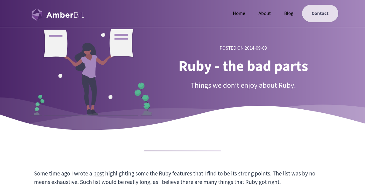 Ruby - the bad parts | AmberBit Sp. z o. o.